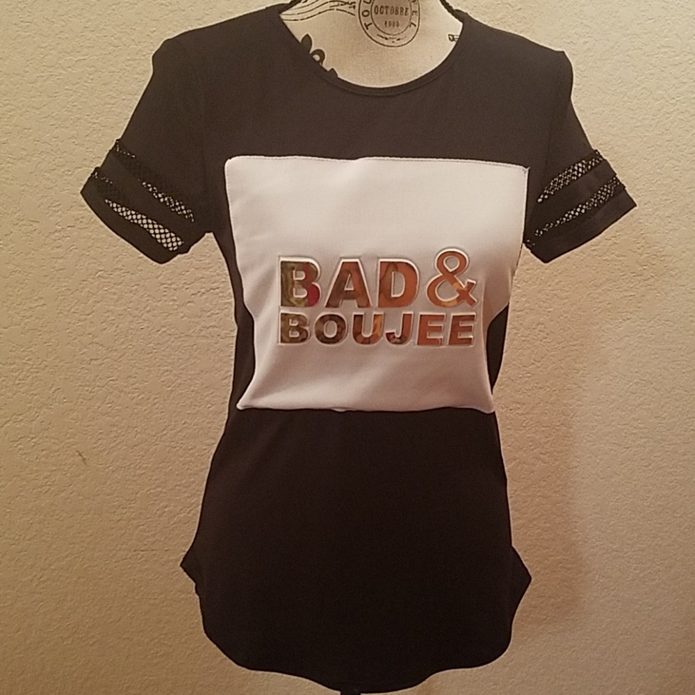 First Love Brand Black/White Women's T-Shirt